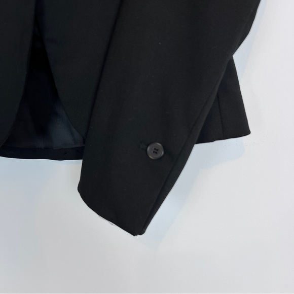 H&M Womens Black Blazer Suit Jacket Single Button Fully Lined Size 2 - Picture 5 of 10